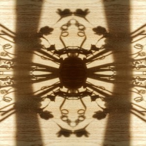 organic shadows in a pattern shadow play symmetrical